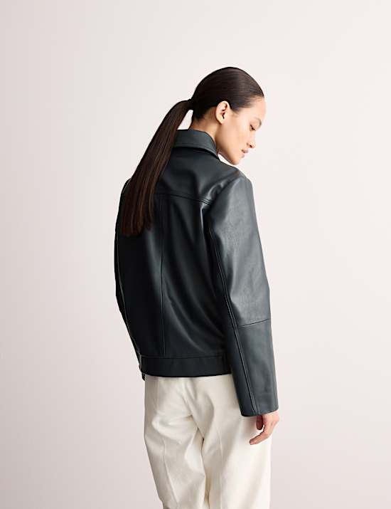 Cazadora bomber de piel