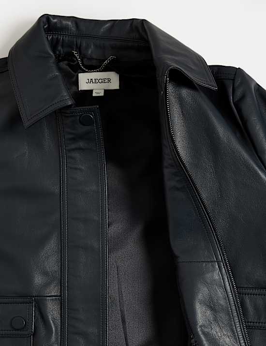 Cazadora bomber de piel