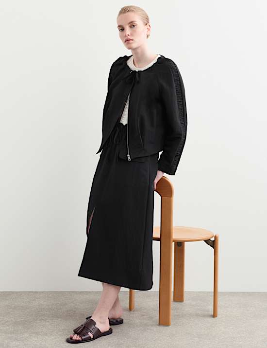 Wool Rich Lightweight Relaxed Jacket