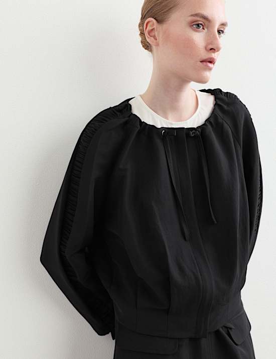 Wool Rich Lightweight Relaxed Jacket
