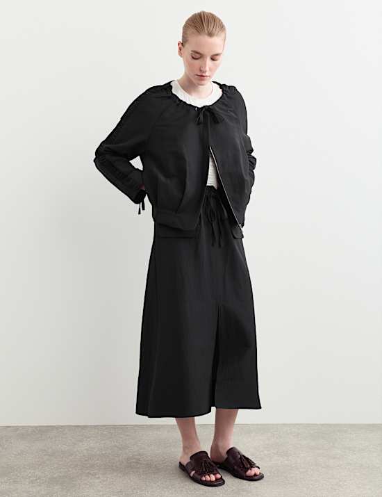 Wool Rich Lightweight Relaxed Jacket