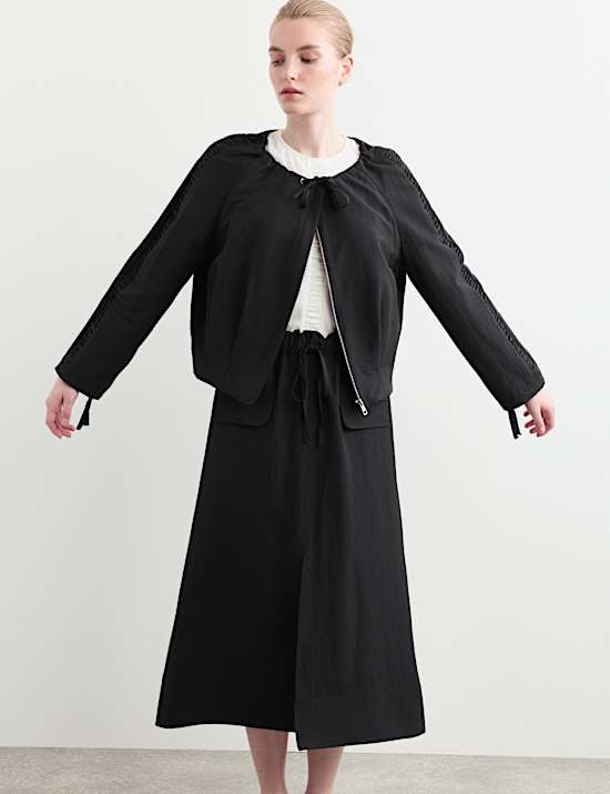 Wool Rich Lightweight Relaxed Jacket
