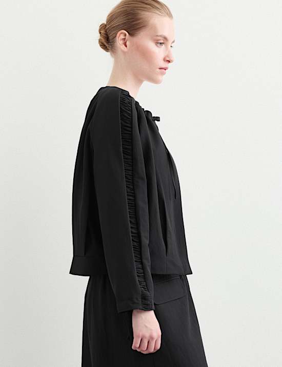 Wool Rich Lightweight Relaxed Jacket