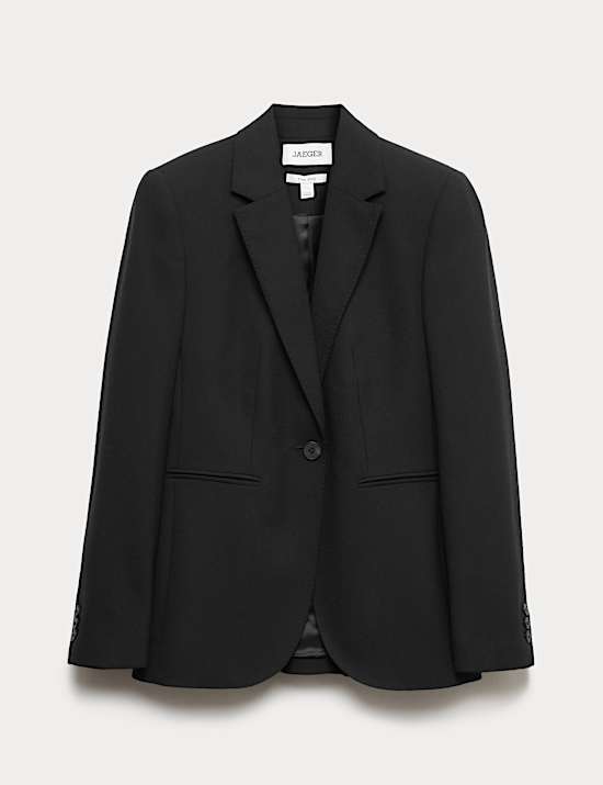 Pure Wool Crepe Blazer