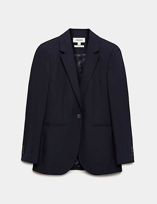 Blazer con botonadura simple 100% lana