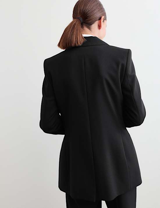 Blazer droit 100 % laine