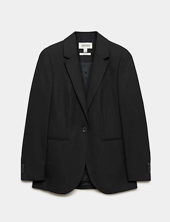Blazer droit 100 % laine