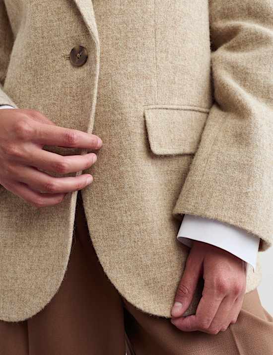 Pure Wool Tailored Jacket