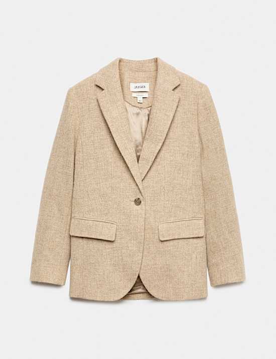 Pure Wool Tailored Jacket