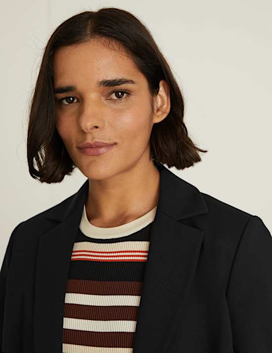 Blazer coupe droite en jersey