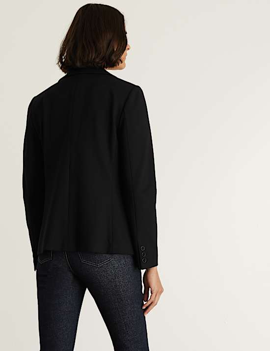 Blazer coupe droite en jersey