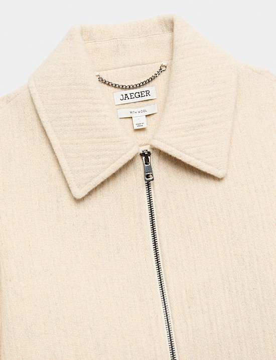 Veste style camionneur en laine italienne