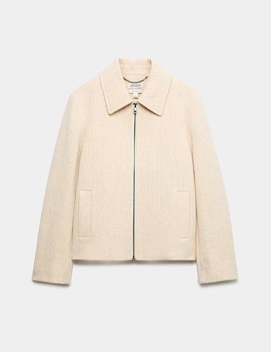 Veste style camionneur en laine italienne