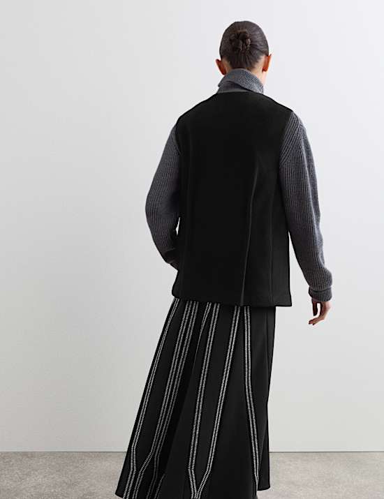 Pure Wool Crew Neck Waistcoat