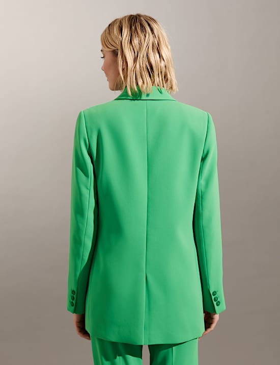 Blazer Crepe Lipat Silang Tunggal Tersesuai