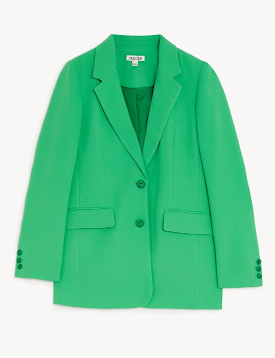 Blazer Crepe Lipat Silang Tunggal Tersesuai