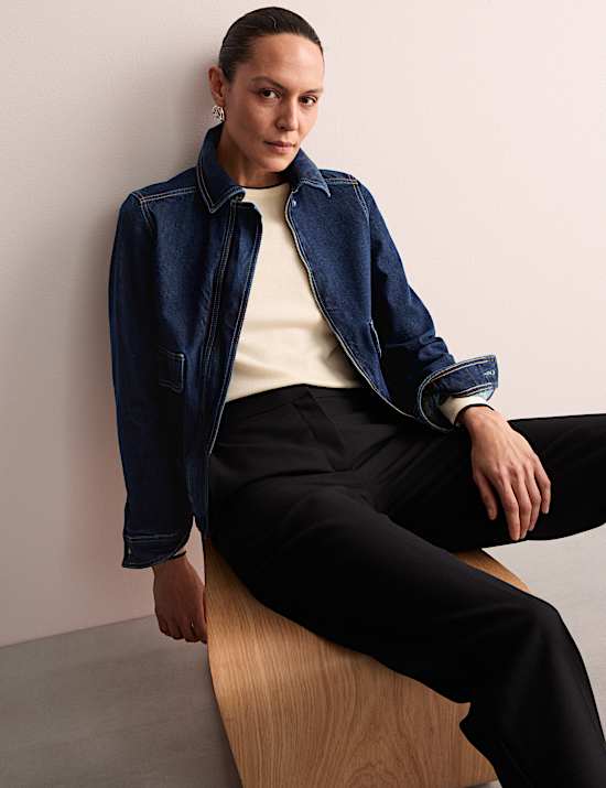 Veste en jean style camionneur