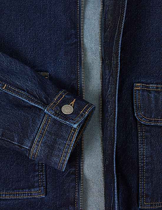 Veste en jean style camionneur