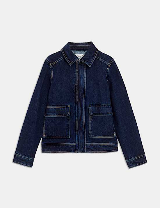 Veste en jean style camionneur