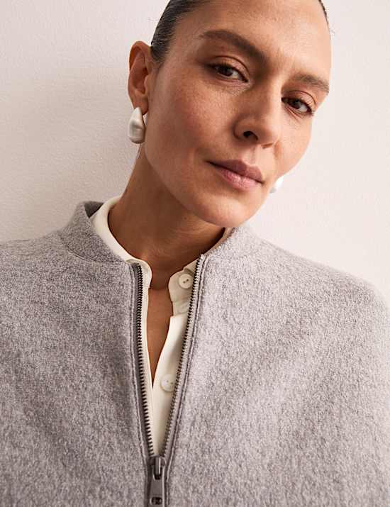 Chaqueta bomber con lana