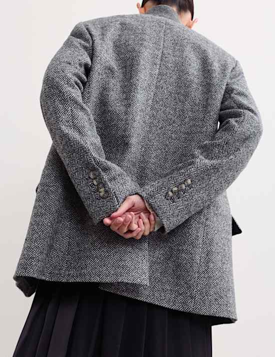 Relaxed British Wool Tweed Blazer