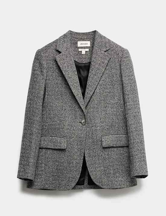 Relaxed British Wool Tweed Blazer