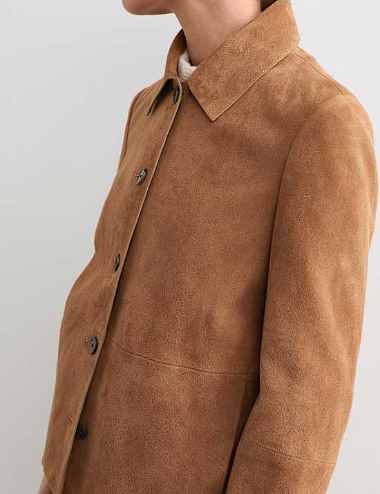 Suede Collared Jacket
