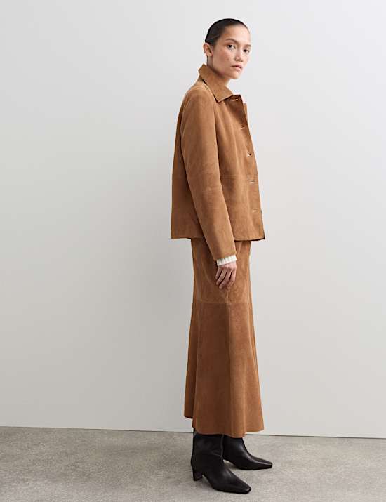 Suede Collared Jacket