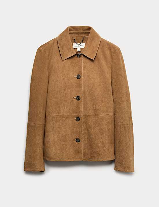 Suede Collared Jacket