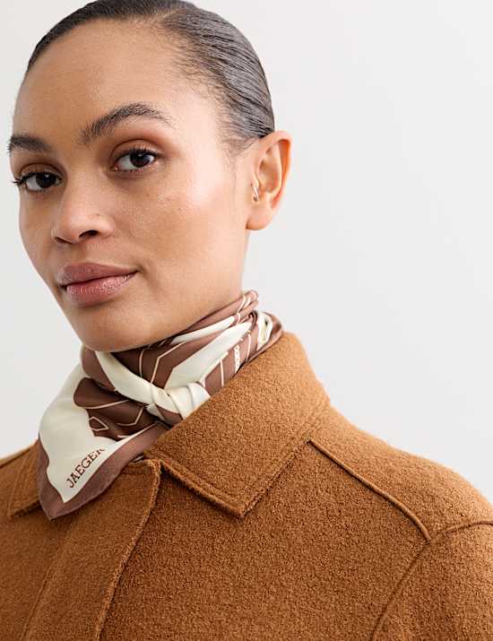 Boiled Wool Blend Trucker Jacket