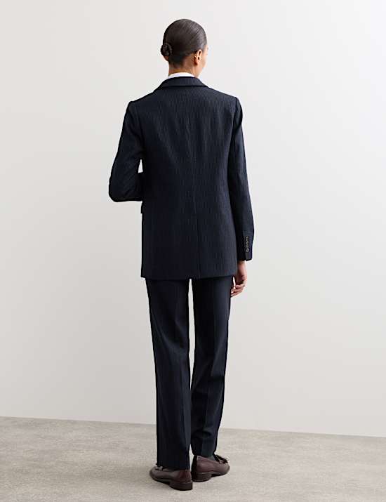 Wool Rich Pinstripe Jacket