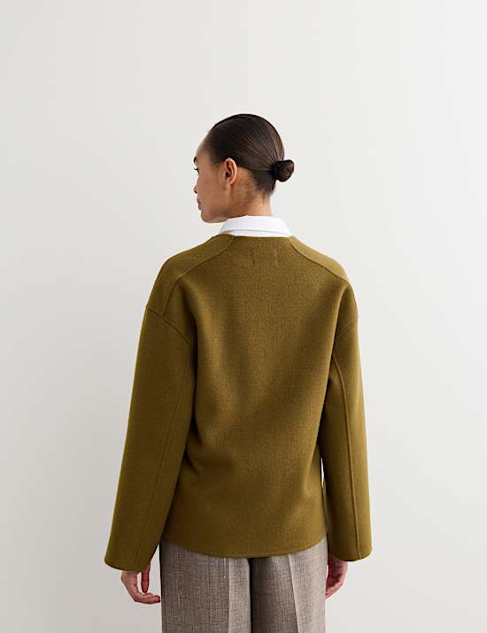 Pure Wool Double-Faced Short Jacket