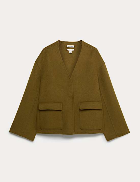 Pure Wool Double-Faced Short Jacket