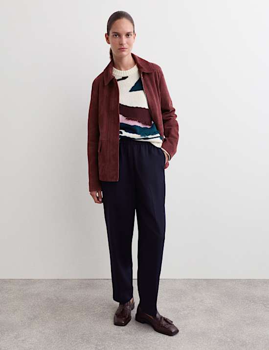 Veste style camionneur en daim