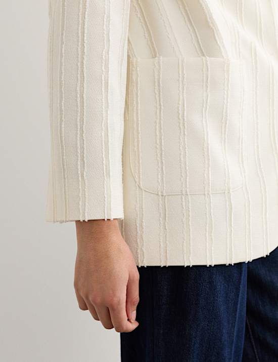 Jacquard Textured Relaxed Jacket