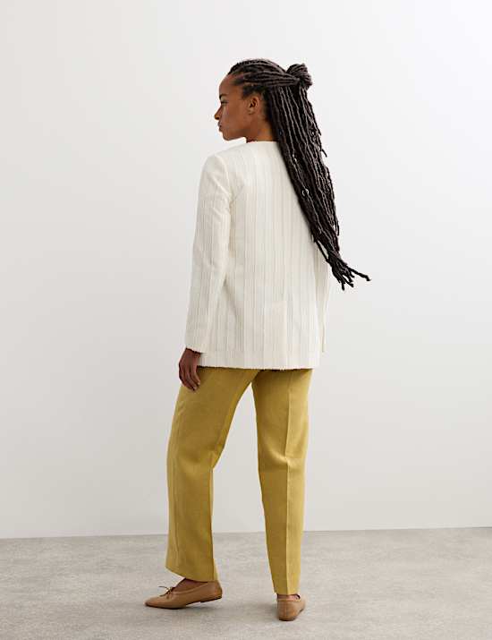 Jacquard Textured Relaxed Jacket