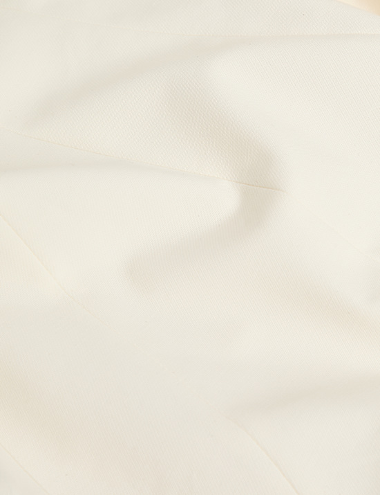 Katoenrijke blazer met slanke pasvorm en enkele revers