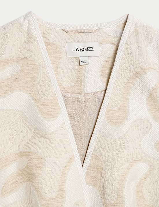 Βαμβακερό ζακάρ σακάκι χωρίς γιακά με υψηλή περιεκτικότητα σε βαμβάκι