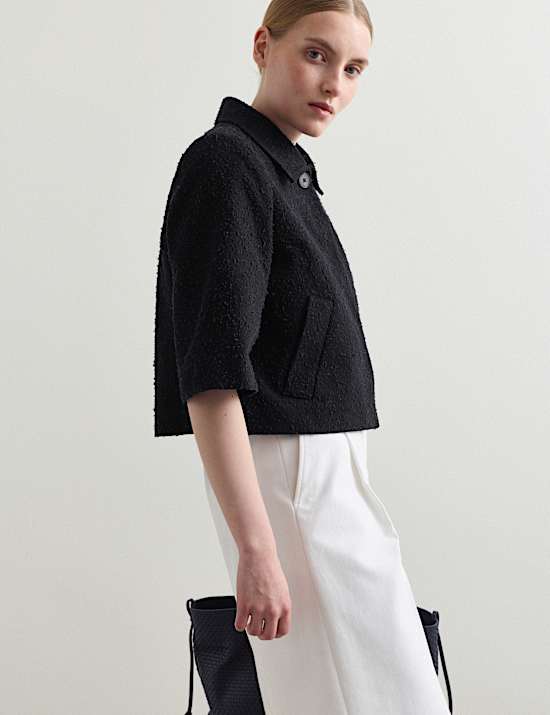 Veste style camionneur 100 % coton textur&eacute;