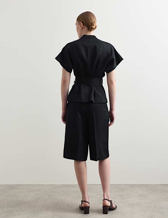Wrap Jacket with Linen
