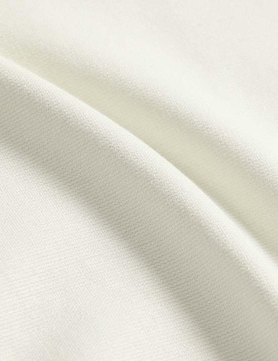 Ribbed Seam Detail Long Sleeve Top