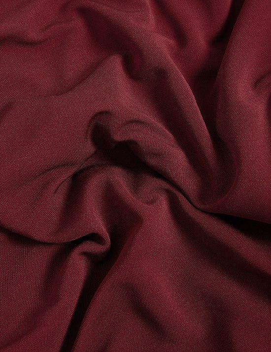 Jersey-Oberteil mit drapiertem Ausschnitt