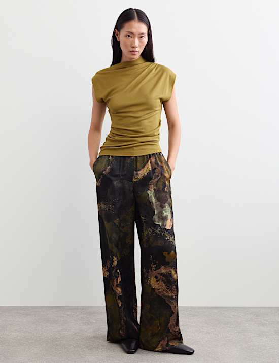 Top &agrave; motif ruch&eacute;