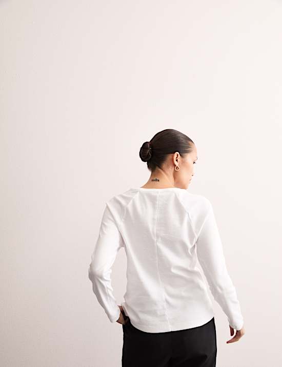 Pure Cotton Seam Detail Top