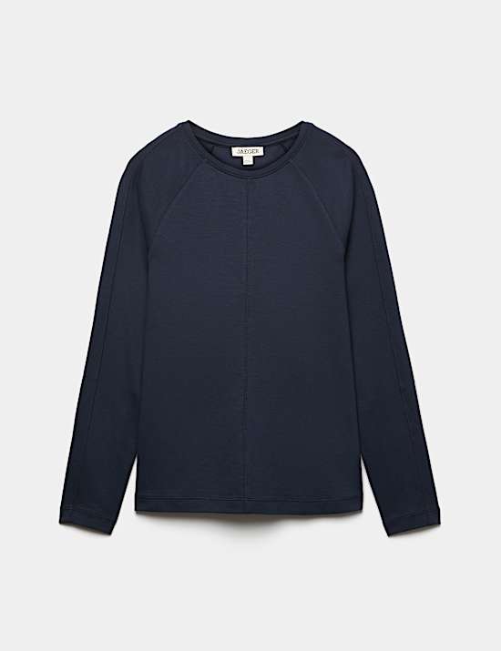 Haut &agrave; manches longues et d&eacute;tail couture