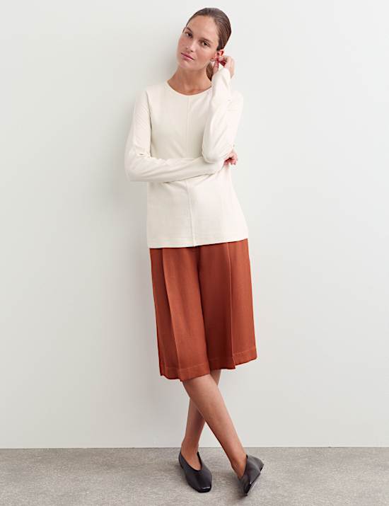 Seam Detail Long Sleeve Top