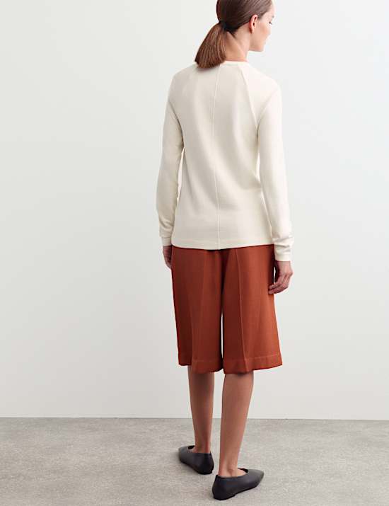 Seam Detail Long Sleeve Top