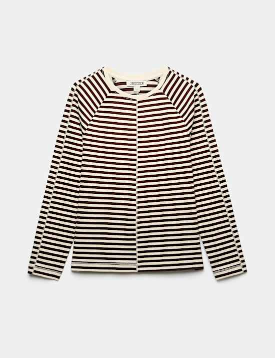 Striped Seam Detail Top