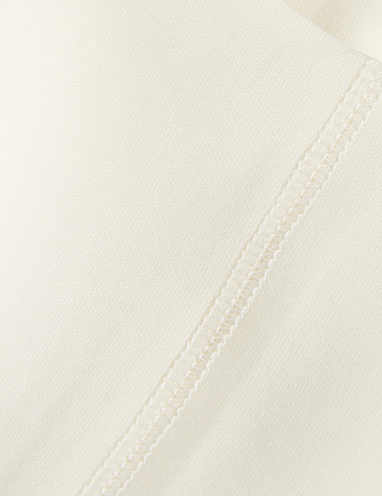 Sweat en coton et jersey