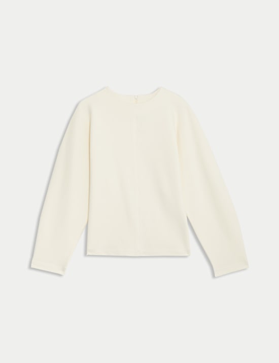 Sweat en coton et jersey